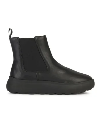 Ghete Chelsea din piele, Negru