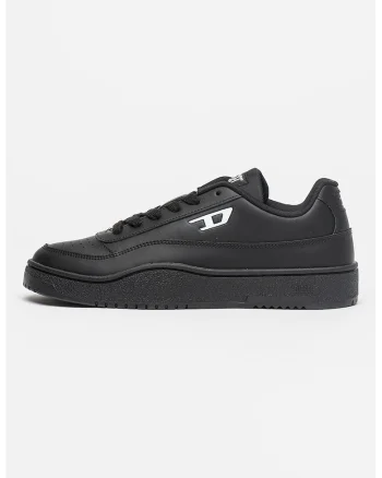 Pantofi sport de piele cu logo Tracker, Negru