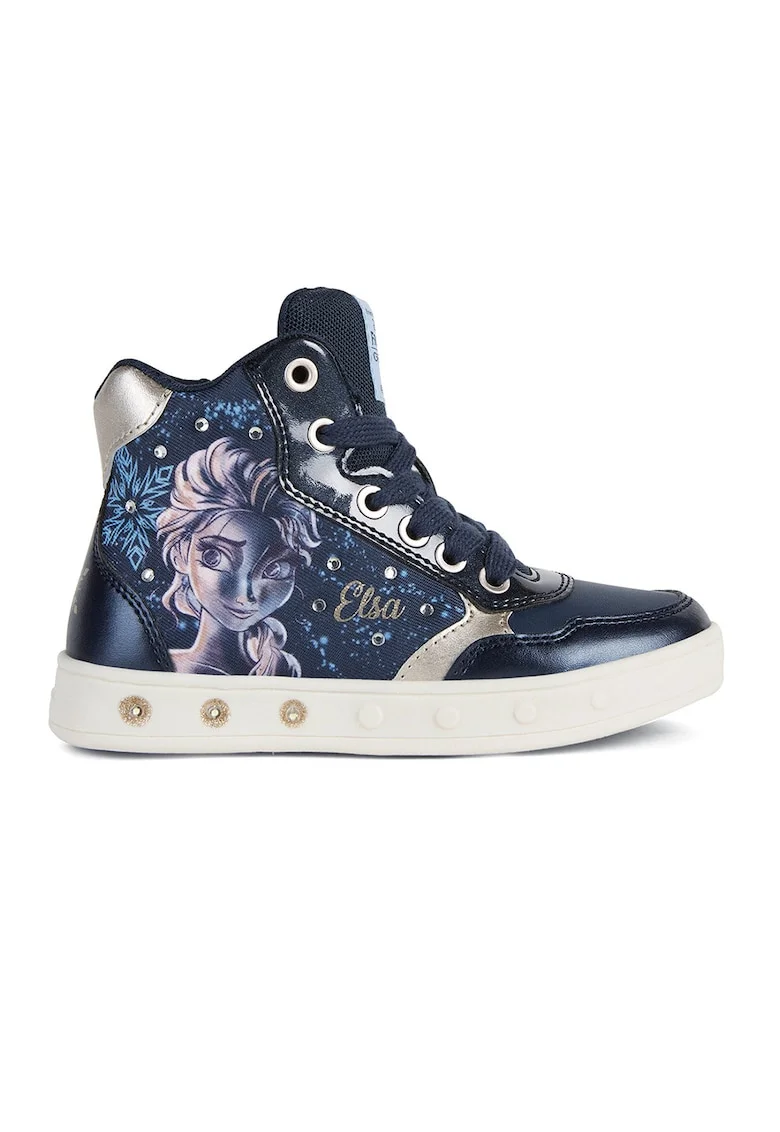 Pantofi sport high-top cu tematica Frozen Skylin, Auriu/Lila/Albastru