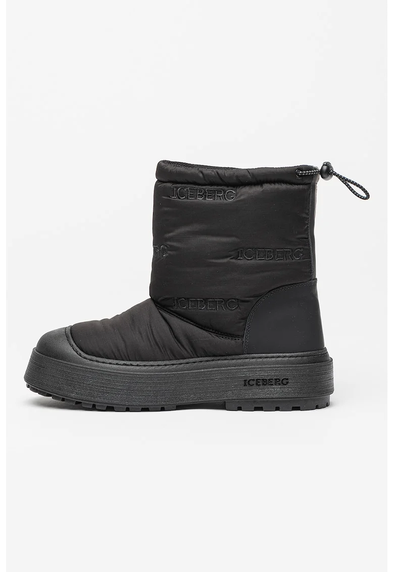 Ghere fara inchidere, cu logo brodat, Negru