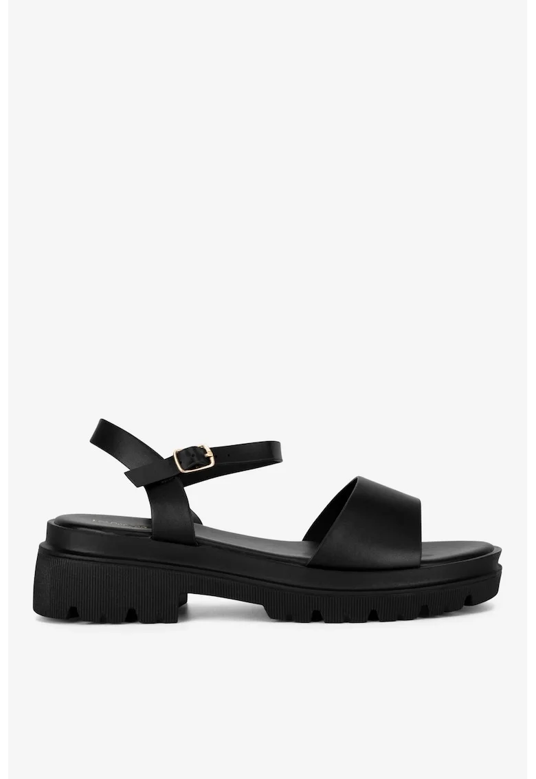 Sandale dama  5905588696599, Sintetic, Negru, Negru
