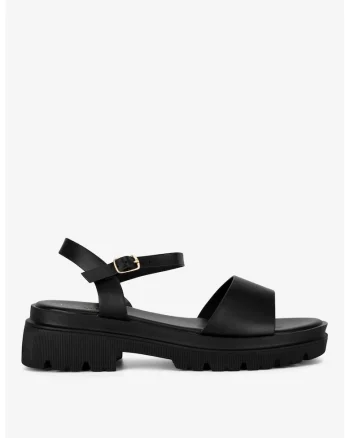 Sandale dama  5905588696599, Sintetic, Negru, Negru