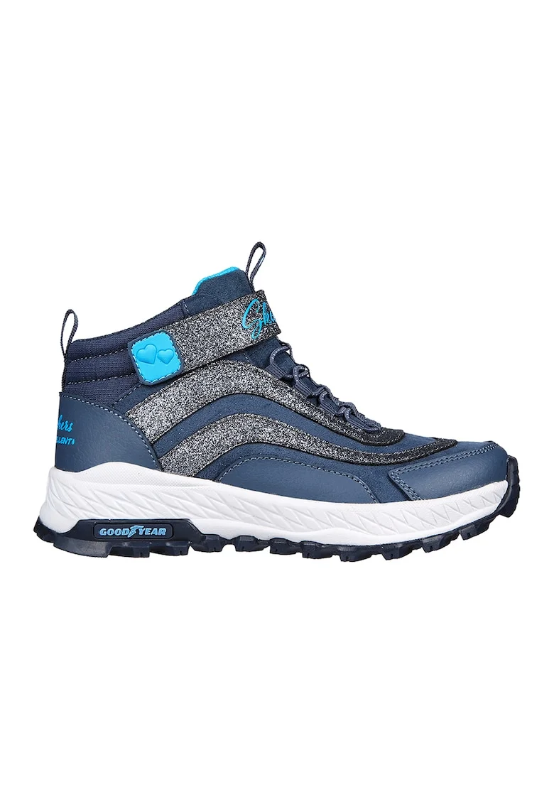Pantofi sport cu finisaj rezistent la apa Fusetread-Wildad, Albastru inchis/Argintiu