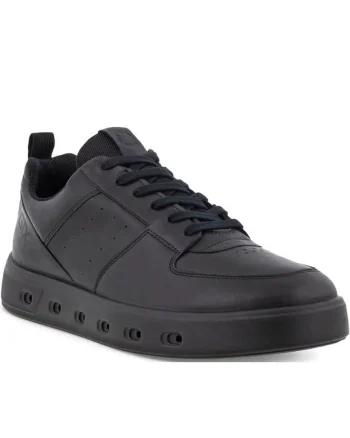 Tenisi barbati  piele naturala, negru, variante, Negru