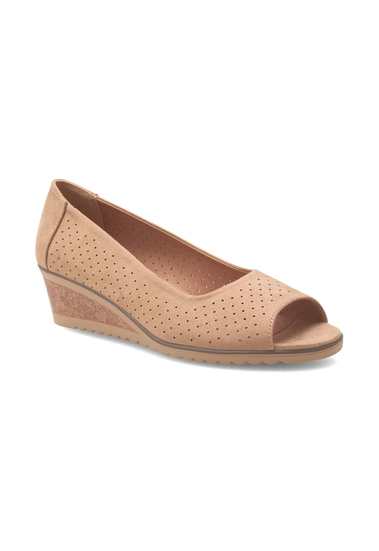 Pantofi dama,  511984, Textil, Bej