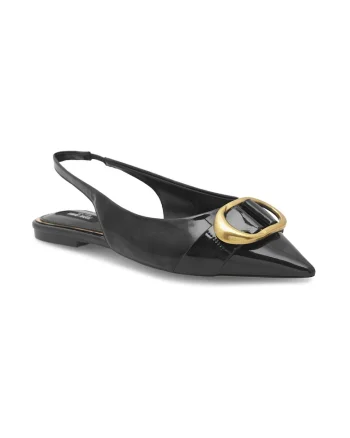 Sandale dama,  468363, Piele ecologica, Negru
