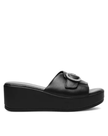 Sandale dama,  590558859426039, Piele naturala, Negru