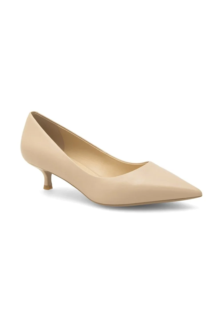 Pantofi dama,  399360, Piele naturala, Bej