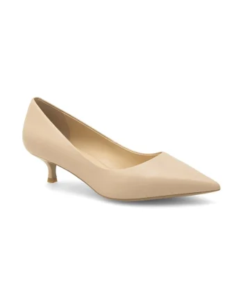 Pantofi dama,  399360, Piele naturala, Bej