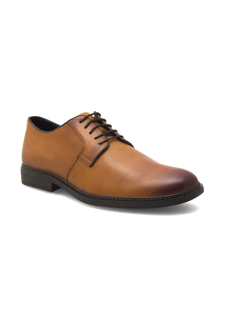 Pantofi barbati,  334828, Piele naturala, Maro