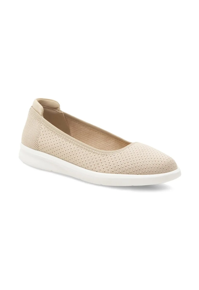 Pantofi dama,  339779, Sintetic, Bej