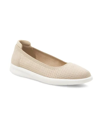 Pantofi dama,  339779, Sintetic, Bej