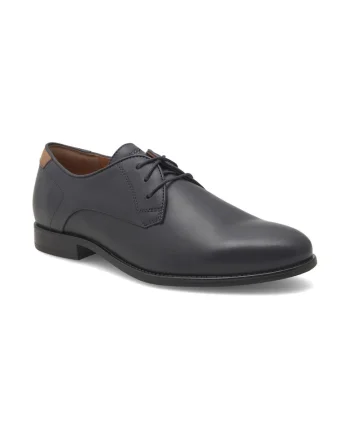 Pantofi barbati,  300199, Piele naturala, Albastru