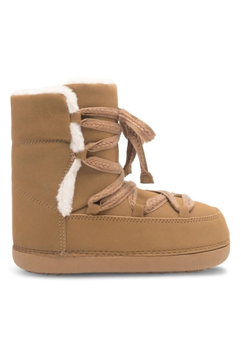 Botine dama,  59055880901683400, Piele ecologica, Maro