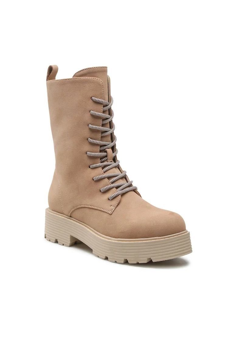 Botine dama,  5904862247830, Textil, Bej, Bej