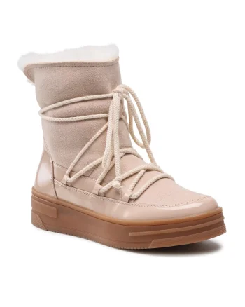 Botine dama,  5904862248752, Textil, Bej, Bej