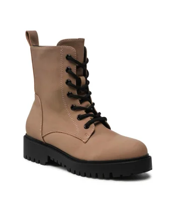 Botine dama,  5904862217130, Piele ecologica, Maro, Maro