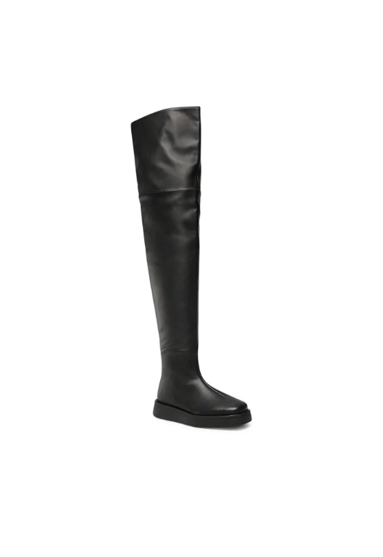 Cizme dama,  5904862218274, Negru, Piele ecologica, Negru