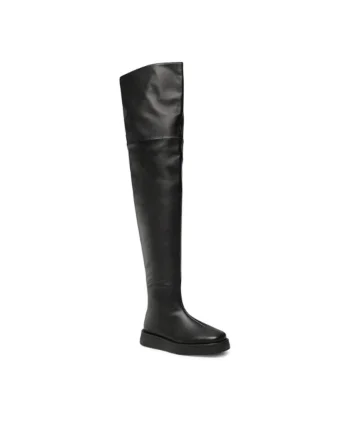 Cizme dama,  5904862218274, Negru, Piele ecologica, Negru