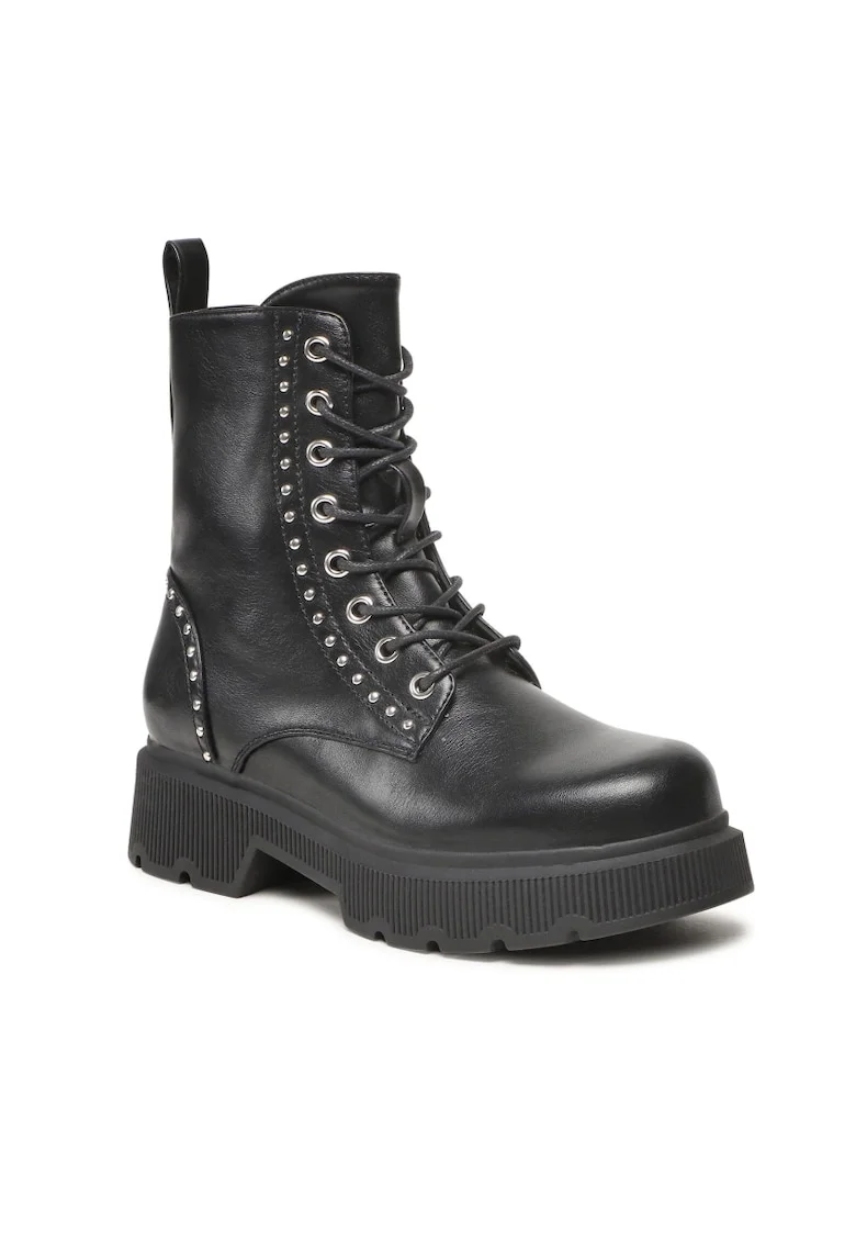 Botine dama, Piele ecologica, Negru