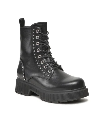 Botine dama, Piele ecologica, Negru