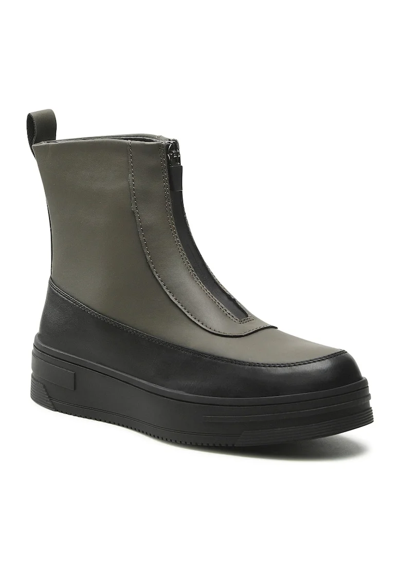 Botine dama,  5904862220604, Piele ecologica, Verde, Verde