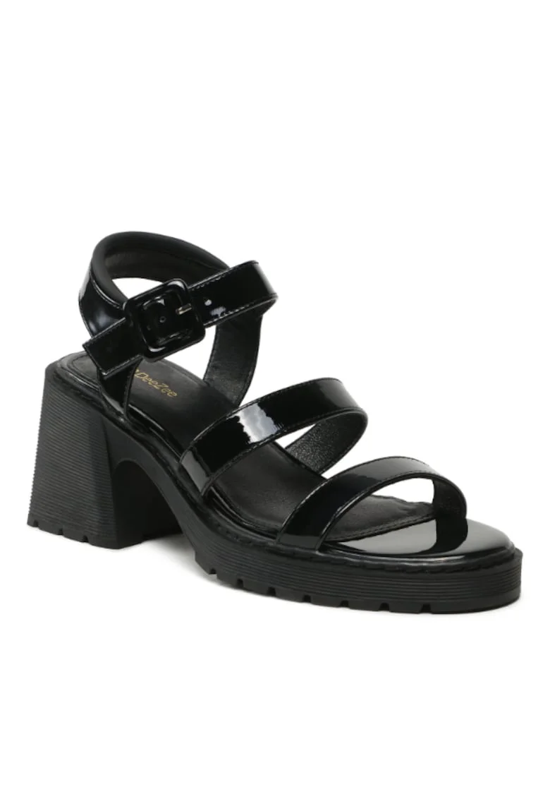 Sandale dama,  302901845, Negru, Piele ecologica, Negru