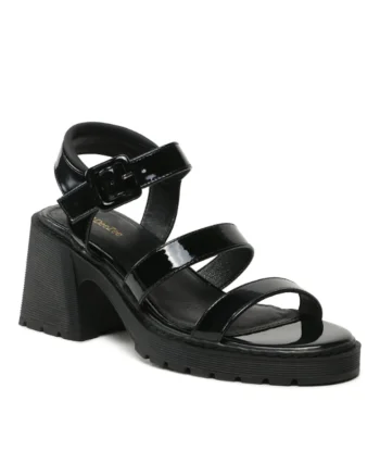Sandale dama,  302901845, Negru, Piele ecologica, Negru