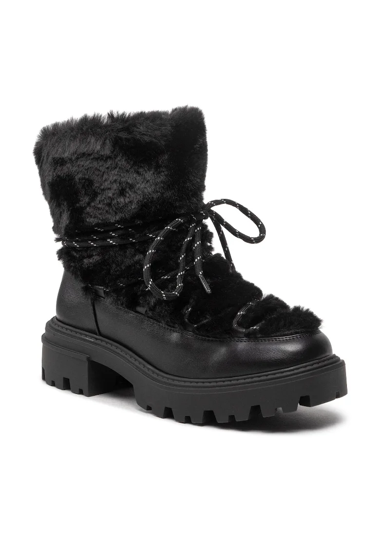 Botine dama,  301727934, Textil, Negru, Negru