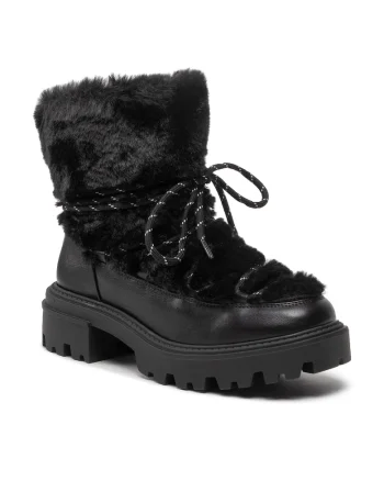Botine dama,  301727934, Textil, Negru, Negru