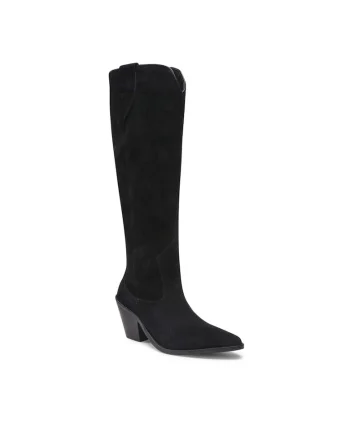 Cizme dama,  Piele naturala, Negru, Negru