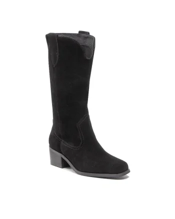 Cizme dama,  301576006, Piele naturala, Negru, Negru