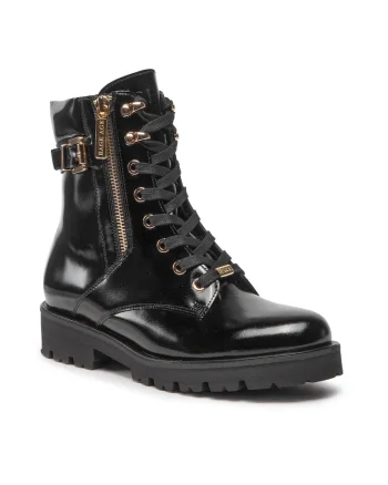 Ghete dama,  301549369, Piele naturala, Negru, Negru