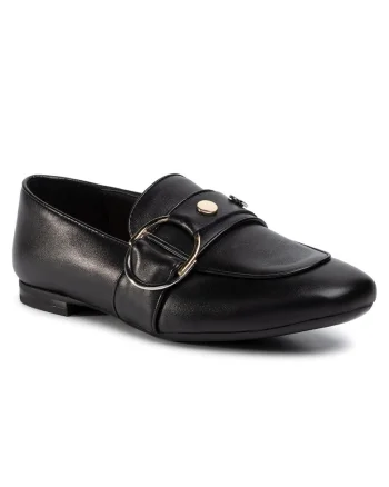 Pantofi dama,  207045712, Piele naturala, Negru, Negru