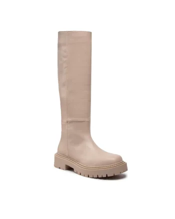 Cizme dama,  301576068, Piele naturala, bej, Bej
