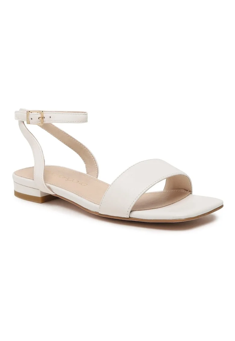Sandale dama,  302095353, Piele naturala, Ecru, Ecru