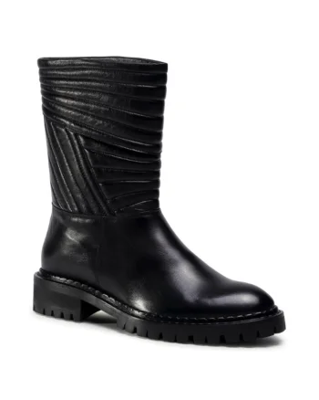 Ghete dama,  207509054, Negru, Piele naturala, Negru