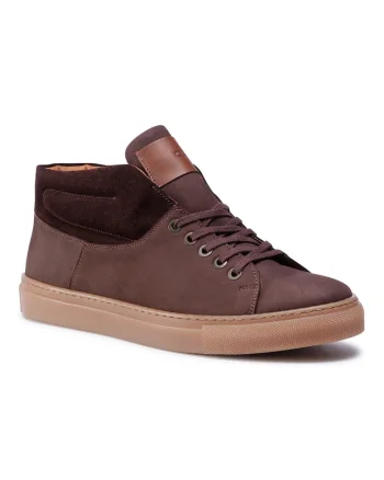 Pantofi barbati,  207505384, Piele naturala, Maro, Maro