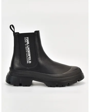 Ghete Chelsea cu imprimeu logo, Negru