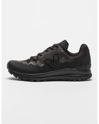 Pantofi sport low-cut cu garnituri sintetice, Negru