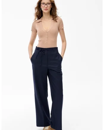 Pantaloni Amanda cu talie inalta
