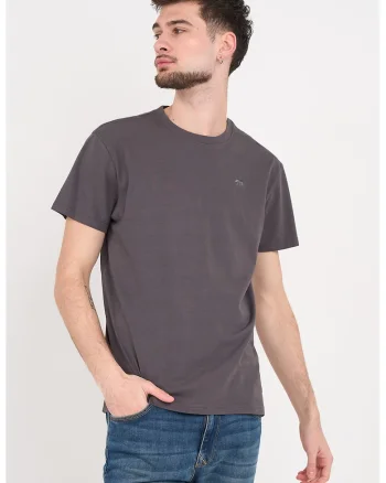 Tricou cu decolteu la baza gatului, Violet inchis