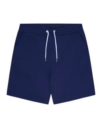 ELLESS, Pantaloni scurti uni din amestec de bumbac, Albastru inchis