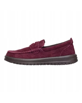 Mocasini Femei Piele Intoarsa Naturala Spuma EVA, Wendy NXT Loafer, Rosu, Rosu