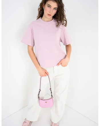 Tricou uni din bumbac organic, Nalba pal