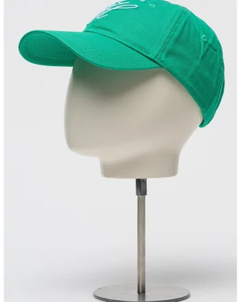 Sapca baseball de bumbac organic Script, Verde irlandez