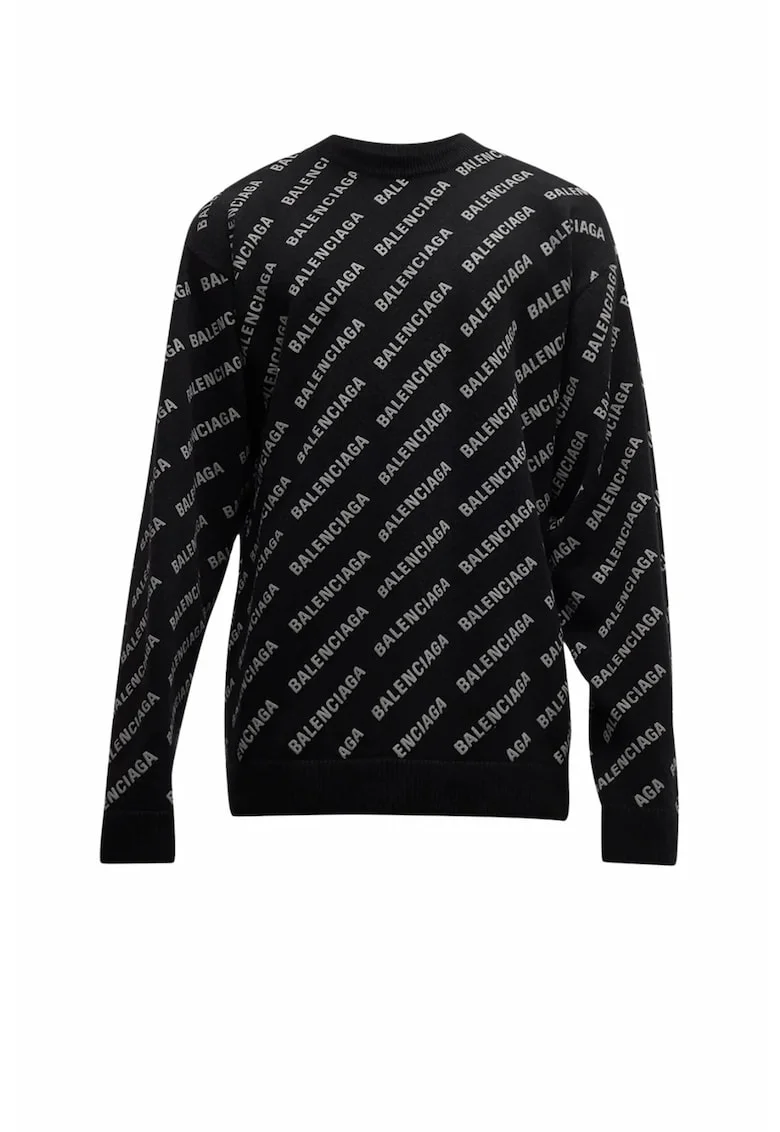 Pulover barbati,  Allover, Negru