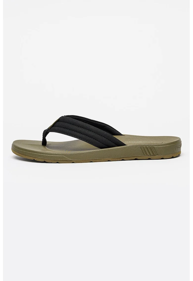 Papuci flip-flop cu logo, Negru