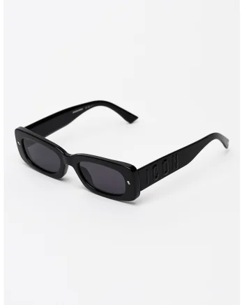 Ochelari de soare unisex dreptunghiulari, Negru