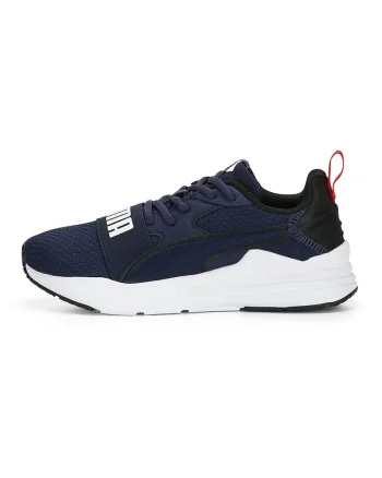 Pantofi cu logo contrastant Wired Run Pure, Bleumarin